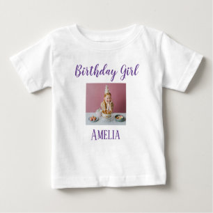 Camiseta Foto personalizada, bebê de aniversário