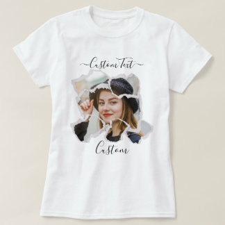 Camiseta Foto Personalizada Bootleg Estilo Vintage Personal