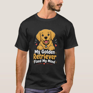 Camiseta Foto Personalizada Cachorro Golden Retriever Melho