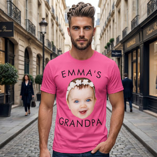 Camiseta Foto personalizada com a mamãe vovô Aniversário