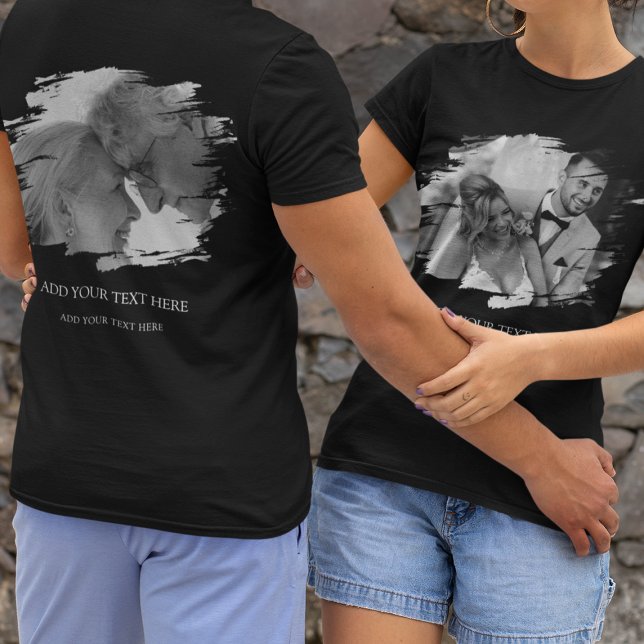 Camiseta Foto personalizada com efeito de pincelada 2  (Criador carregado)