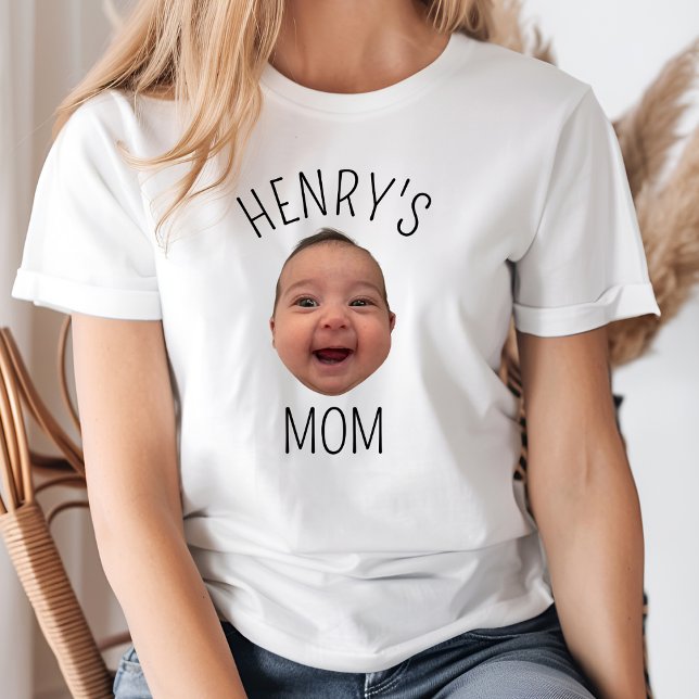 Camiseta Foto Personalizada Criança Personalizada Face Bebê (Criador carregado)