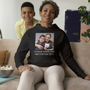 Camiseta Foto Personalizada da Família com Pet Gato Mãe Pre