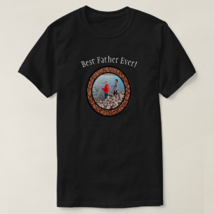 Camiseta Foto personalizada da família do melhor pai