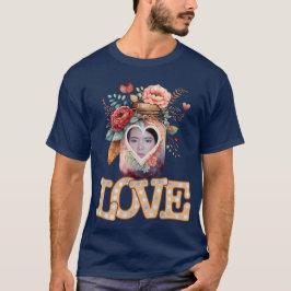 Camiseta Foto Personalizada Da Forma De Coração De Coração 
