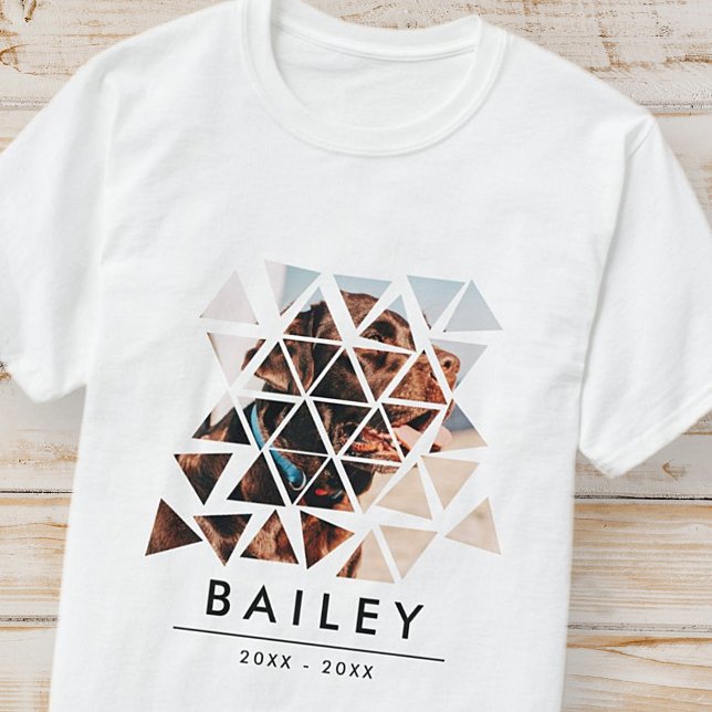 Camiseta Foto Personalizada Da Lembrança Moderna Do Pet Mem (Criador carregado)