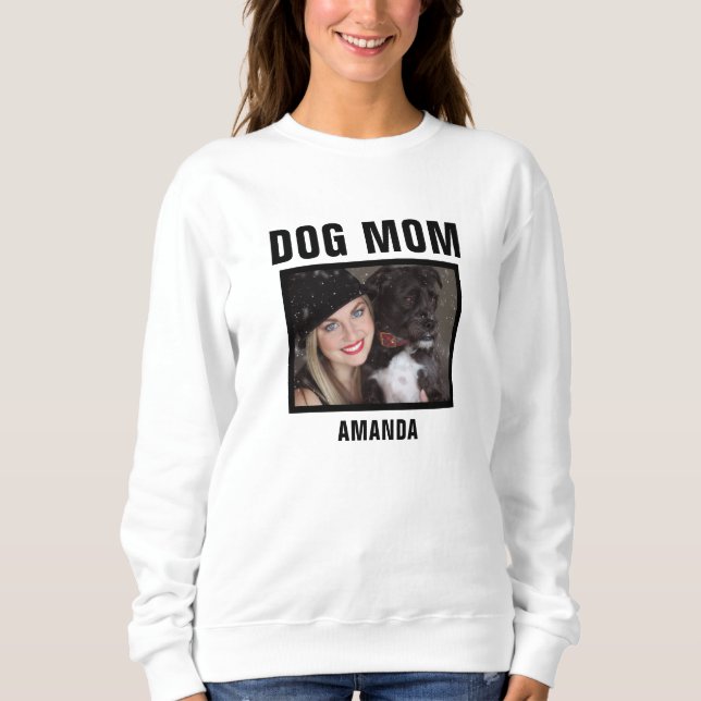 Camiseta Foto personalizada da mãe de cão personalizada (Frente)