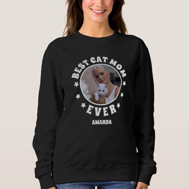Camiseta Foto Personalizada Da Melhor Cat Mãe De Todos Os D (Frente)