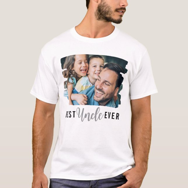 Camiseta Foto personalizada da sobrinha do melhor tio nunca (Frente)