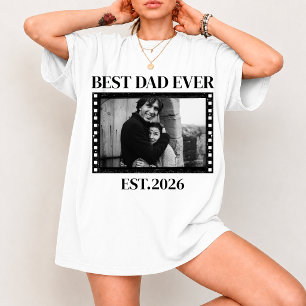 Camiseta Foto Personalizada de Aniversário com Estilo Vinta