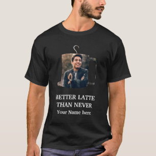 Camiseta Foto personalizada de caneca de café divertida par