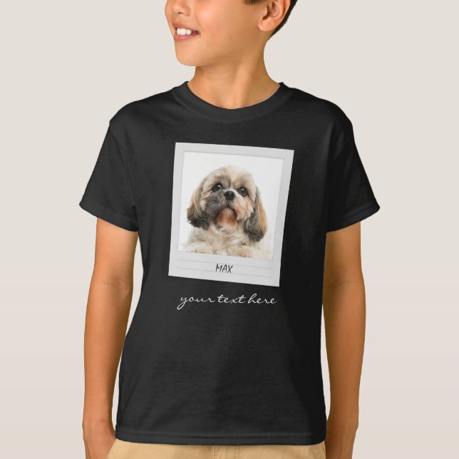 Camiseta Foto Personalizada de Cão Pet Cachorro (Frente)