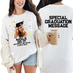 Camiseta Foto personalizada de Festa de formatura curiosa