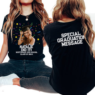 Camiseta Foto personalizada de Festa de formatura curiosa