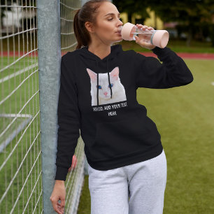Camiseta Foto Personalizada de Gatinho Fofo Nome da Mãe do 