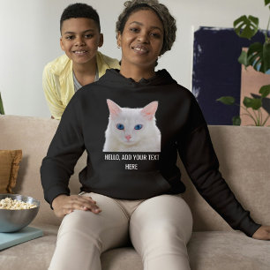 Camiseta Foto Personalizada de Gatinho Fofo Nome Gata Mãe P