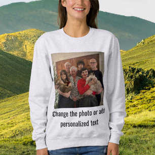 Camiseta Foto Personalizada de Gato Preto e Cinza da Famíli