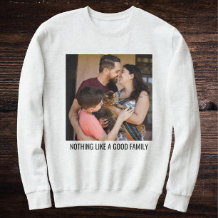 Camiseta Foto Personalizada de Gato Preto e Cinza da Famíli
