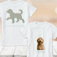 Foto Personalizada de Golden Doodle - Eu Te Adoro 