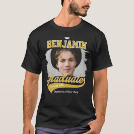 Camiseta Foto Personalizada de Graduado Universitário Forma