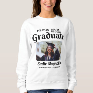 Camiseta Foto Personalizada de Mãe Orgulhosa de um Graduado