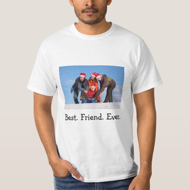 Camiseta Foto personalizada de melhor amigo de todos os ami (Frente)
