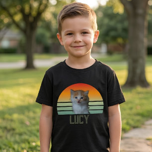 Camiseta Foto Personalizada de Pet com Nome Gato Presente P