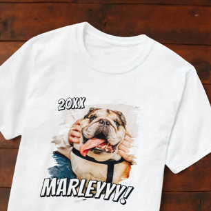 Camiseta Foto personalizada de Pet personalizada do Modern 