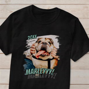 Camiseta Foto personalizada de Pet simples Legal de Grunge 