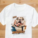 Camiseta Foto personalizada de Pet simples Legal de Grunge<br><div class="desc">Este design simples e clássico é composto por tipografia serif e adiciona uma foto personalizada do seu animal de estimação.</div>