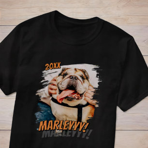 Camiseta Foto personalizada de Pet simples Legal de Grunge 
