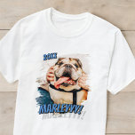 Camiseta Foto personalizada de Pet simples Legal de Grunge<br><div class="desc">Este design simples e clássico é composto por tipografia serif e adiciona uma foto personalizada do seu animal de estimação.</div>