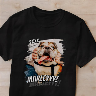 Camiseta Foto personalizada de Pet simples Legal de Grunge 