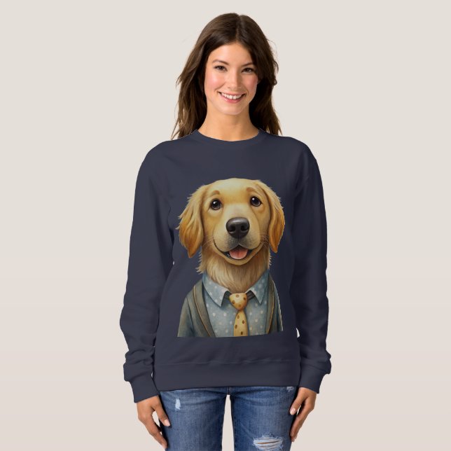 Camiseta Foto personalizada de um cão, Sweatshirt - Cozy St (Frente Completa)