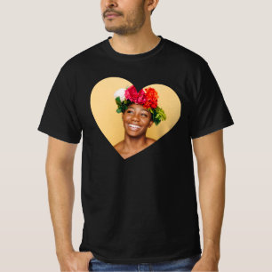 CAMISETA FOTO PERSONALIZADA DIA DE OS NAMORADOS CORAÇÃO
