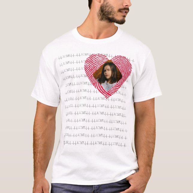 Camiseta Foto personalizada do AMOR (Frente)