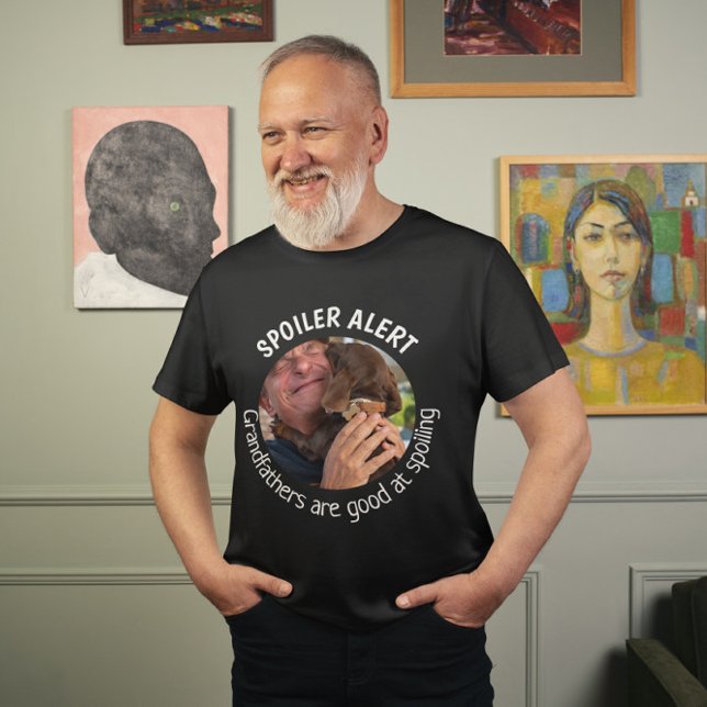 Camiseta Foto personalizada do Dia de os pais Avô/Avô de Cã (Criador carregado)