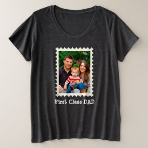 Camiseta Foto personalizada do melhor Pai de Pai de primeir
