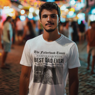 Camiseta Foto personalizada do melhor Pai do mundo