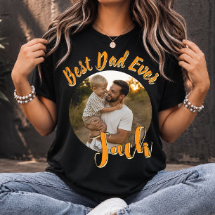 Camiseta Foto Personalizada do Melhor Pai do Mundo no Dia d