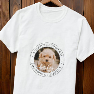 Camiseta Foto Personalizada Do Pet Memorial Certified Good