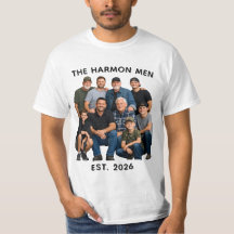 Foto Personalizada dos Homens da Família, Nome e A