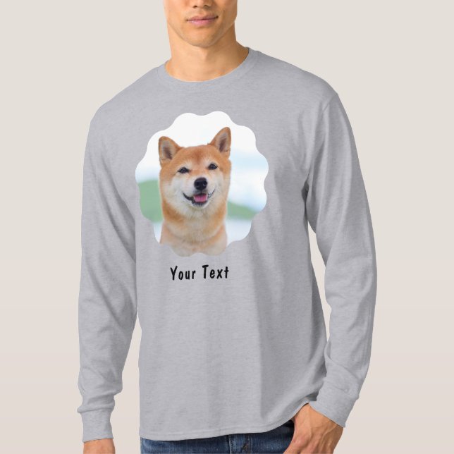 Camiseta Foto personalizada e Cinzas personalizadas de text (Frente)