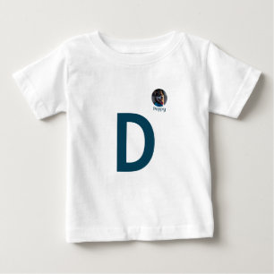 Camiseta Foto personalizada e Modelo inicial monograma
