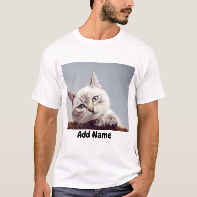 Camiseta Foto Personalizada e Nome Personalizado  (Frente)