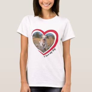 Camiseta Foto personalizada e nome personalizados do Dog Lo