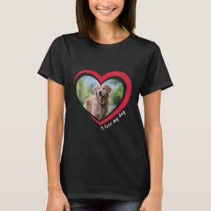 Camiseta Foto personalizada e nome personalizados do Dog Lo