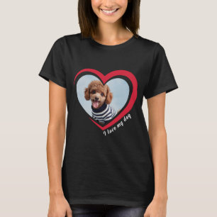 Camiseta Foto personalizada e nome personalizados do Dog Lo