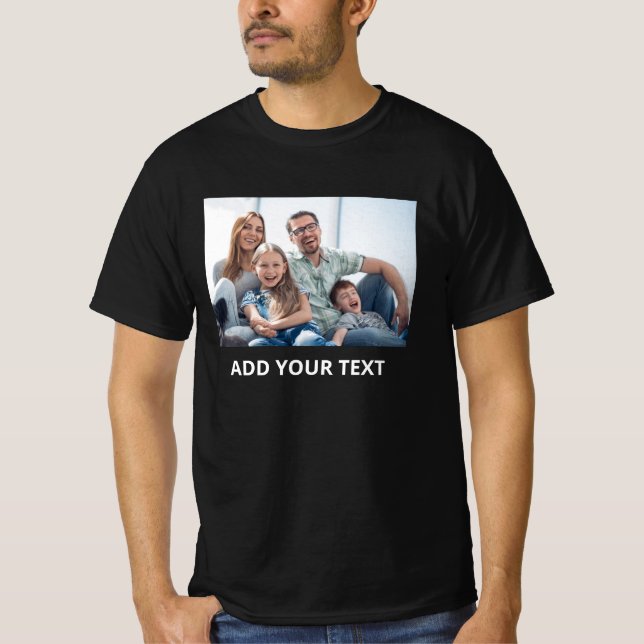 Camiseta Foto personalizada e texto (Frente)