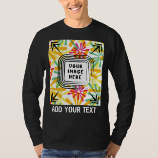 Camiseta Foto personalizada e texto Adicionar texto fotográ